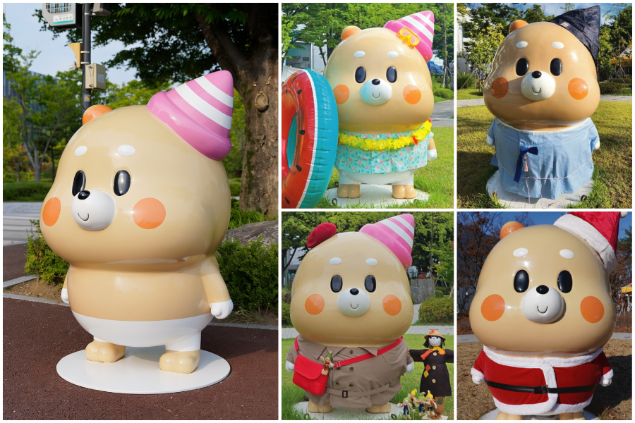 [DoDI statues at SAMSUNG SDI business sites often change clothes to match special occasions or the themes of company events] 